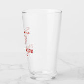 Red Whimsical Pizza That's Amore Italian Wedding Glas (Links)