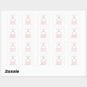 Red Whimsical Sparen de Stickers van de Datum (Vel)