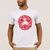 Red Whirling Koi Carp Fish Group Klassieke Mannen T-shirt (Voorkant)