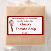 Red Whisk Specialized Homemade Food Etiket (Insitu)