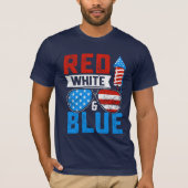 Red, White, and Blue 4th of July T-shirt (Voorkant)