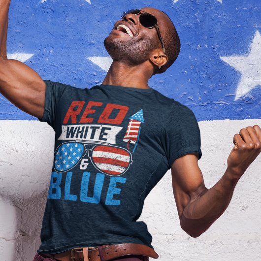 Red, White, and Blue 4th of July T-shirt