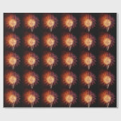 Red, White and Blue Fireworks I Patriotic Cadeaupapier (Vlak)