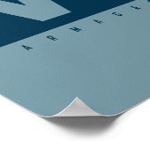 Red White and Blue Pop Art Cow Poster - Vegan (Hoek)