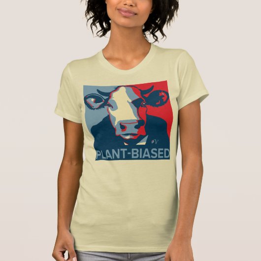 Red White and Blue Pop Art Inspired Cow Tshirt (Voorkant)