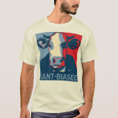 Red White and Blue Pop Art Inspired Cow Tshirt (Voorkant)