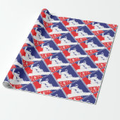 Red-White-and-Blue-Snow-Boa Cadeaupapier (Uitgerold)