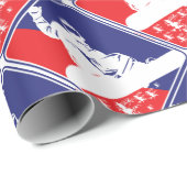 Red-White-and-Blue-Snow-Boa Cadeaupapier (Rol Hoek)