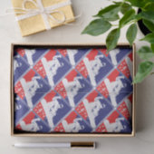 Red-White-and-Blue-Snow-Boa Tissuepapier (Geschenk)