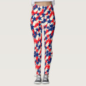 Red, White, and Blue Stars and Stripes Leggings (Voorkant)