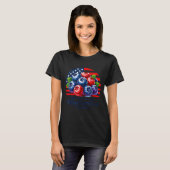 Red White And Blueberries Christian Patriotic T-shirt (Voorkant volledig)