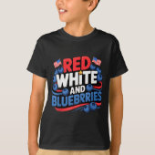 Red, White And Blueberries Patriot  T-shirt (Voorkant)