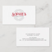 Red White Baker Logo Visitekaartje (Voorkant / Achterkant)