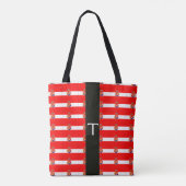 Red White Banner Grand Duchy of Tuscany Monogram Tote Bag (Achterkant)