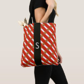 Red White Banner Grand Duchy of Tuscany Monogram Tote Bag (Dichtbij)