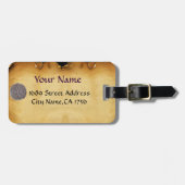 Red White Banner Groothertogdom Toscane Bagagelabel (Voorkant horizontaal)