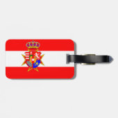 Red White Banner Groothertogdom Toscane Bagagelabel (Achterkant horizontaal)