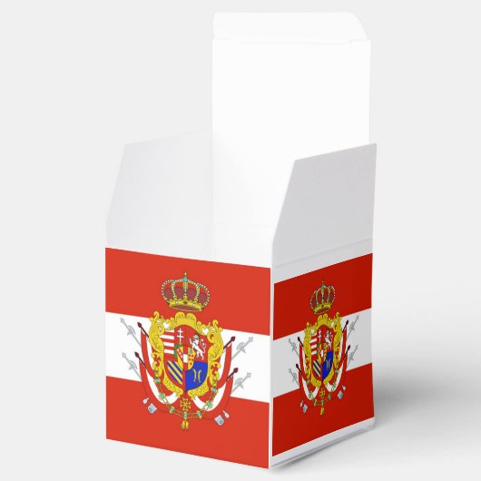 Red White Banner Groothertogdom Toscane Bedankdoosjes (Geopend)