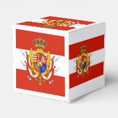 Red White Banner Groothertogdom Toscane Bedankdoosjes (Achterkant)