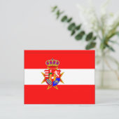 Red White Banner Groothertogdom Toscane Briefkaart (Staand voorkant)