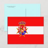 Red White Banner Groothertogdom Toscane Briefkaart (Voorkant / Achterkant)