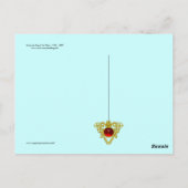 Red White Banner Groothertogdom Toscane Briefkaart (Achterkant)