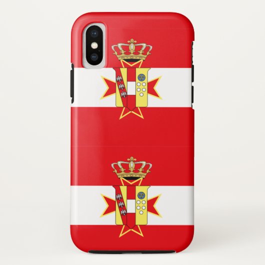 Red White Banner Groothertogdom Toscane Case-Mate iPhone Case (Achterkant)