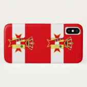 Red White Banner Groothertogdom Toscane Case-Mate iPhone Case (Achterkant (horizontaal))