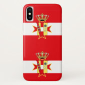 Red White Banner Groothertogdom Toscane Case-Mate iPhone Case (Achterkant)