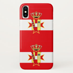 Red White Banner Groothertogdom Toscane iPhone X Hoesje
