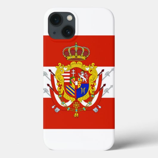 Red White Banner Groothertogdom Toscane Case-Mate iPhone Case (Achterkant)