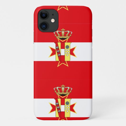 Red White Banner Groothertogdom Toscane Case-Mate iPhone Case (Achterkant)
