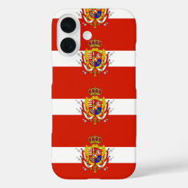 Red White Banner Groothertogdom Toscane iPhone 16 Hoesje