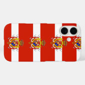 Red White Banner Groothertogdom Toscane Case-Mate iPhone Case (Achterkant (horizontaal))