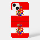 Red White Banner Groothertogdom Toscane Case-Mate iPhone Case (Achterkant)