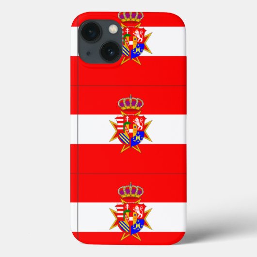 Red White Banner Groothertogdom Toscane Case-Mate iPhone Case (Achterkant)