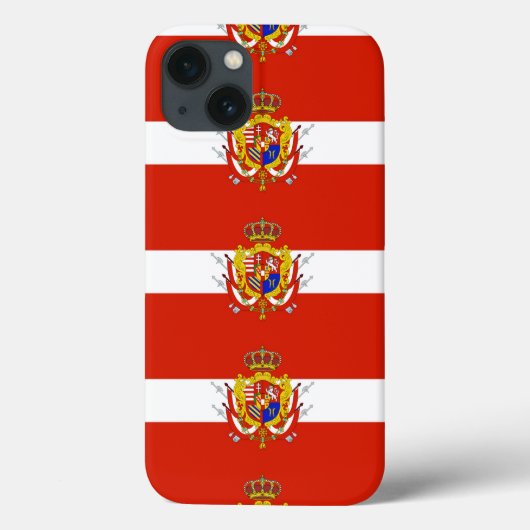 Red White Banner Groothertogdom Toscane Case-Mate iPhone Case (Achterkant)