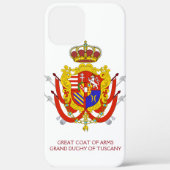 Red White Banner Groothertogdom Toscane Case-Mate iPhone Case (Achterkant)