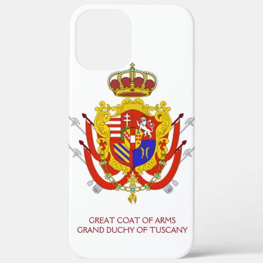 Red White Banner Groothertogdom Toscane Case-Mate iPhone Case (Achterkant)