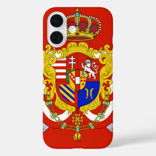Red White Banner Groothertogdom Toscane Case-Mate iPhone Case (Achterkant)