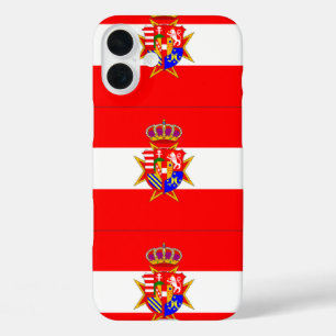 Red White Banner Groothertogdom Toscane iPhone 16 Plus Hoesje