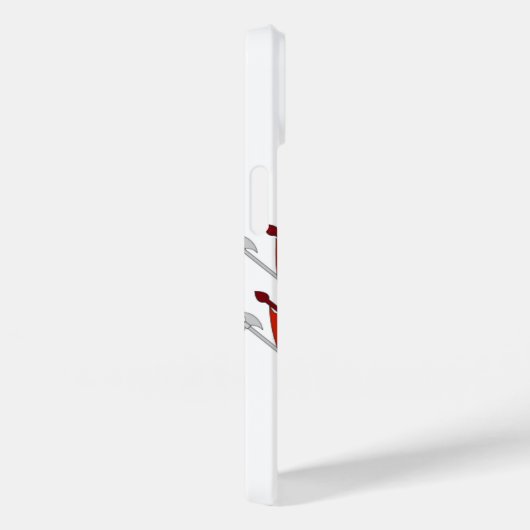 Red White Banner Groothertogdom Toscane Case-Mate iPhone Case (Achterkant / Rechts)