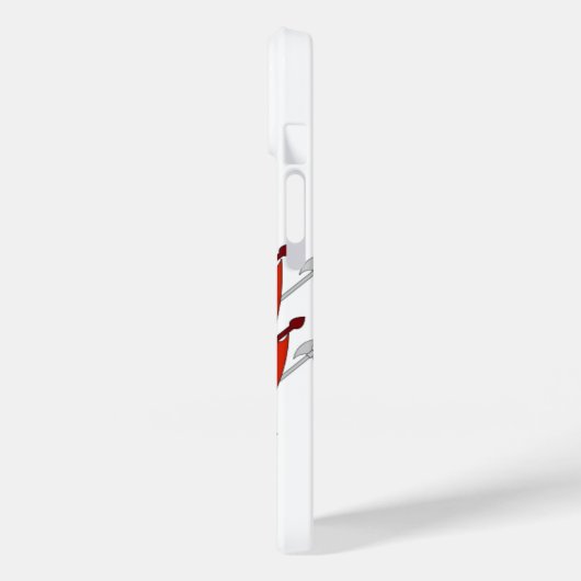 Red White Banner Groothertogdom Toscane Case-Mate iPhone Case (Achterkant / Links)