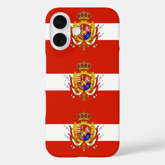 Red White Banner Groothertogdom Toscane Case-Mate iPhone Case (Achterkant)