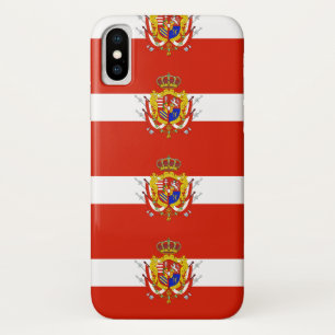 Red White Banner Groothertogdom Toscane iPhone X Hoesje