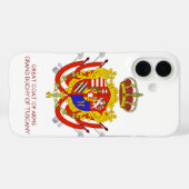 Red White Banner Groothertogdom Toscane Case-Mate iPhone Case (Achterkant (horizontaal))