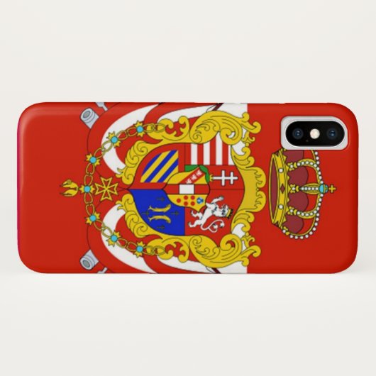 Red White Banner Groothertogdom Toscane Case-Mate iPhone Case (Achterkant (horizontaal))