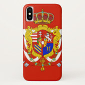 Red White Banner Groothertogdom Toscane Case-Mate iPhone Case (Achterkant)