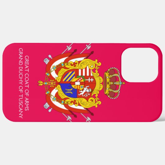 Red White Banner Groothertogdom Toscane Case-Mate iPhone Case (Achterkant (horizontaal))