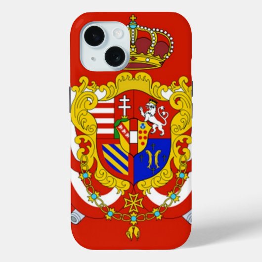 Red White Banner Groothertogdom Toscane Case-Mate iPhone Case (Achterkant)